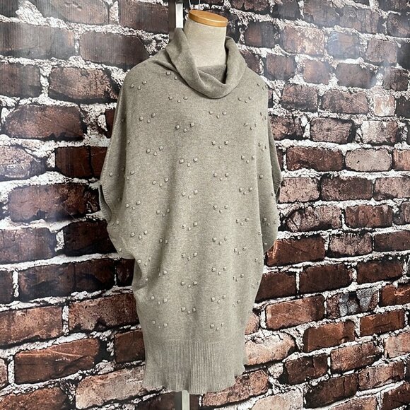 La Fée Maraboutée Pullover Sweater Cowl Neck Short Sleeve Beige Size XS - Picture 7 of 16